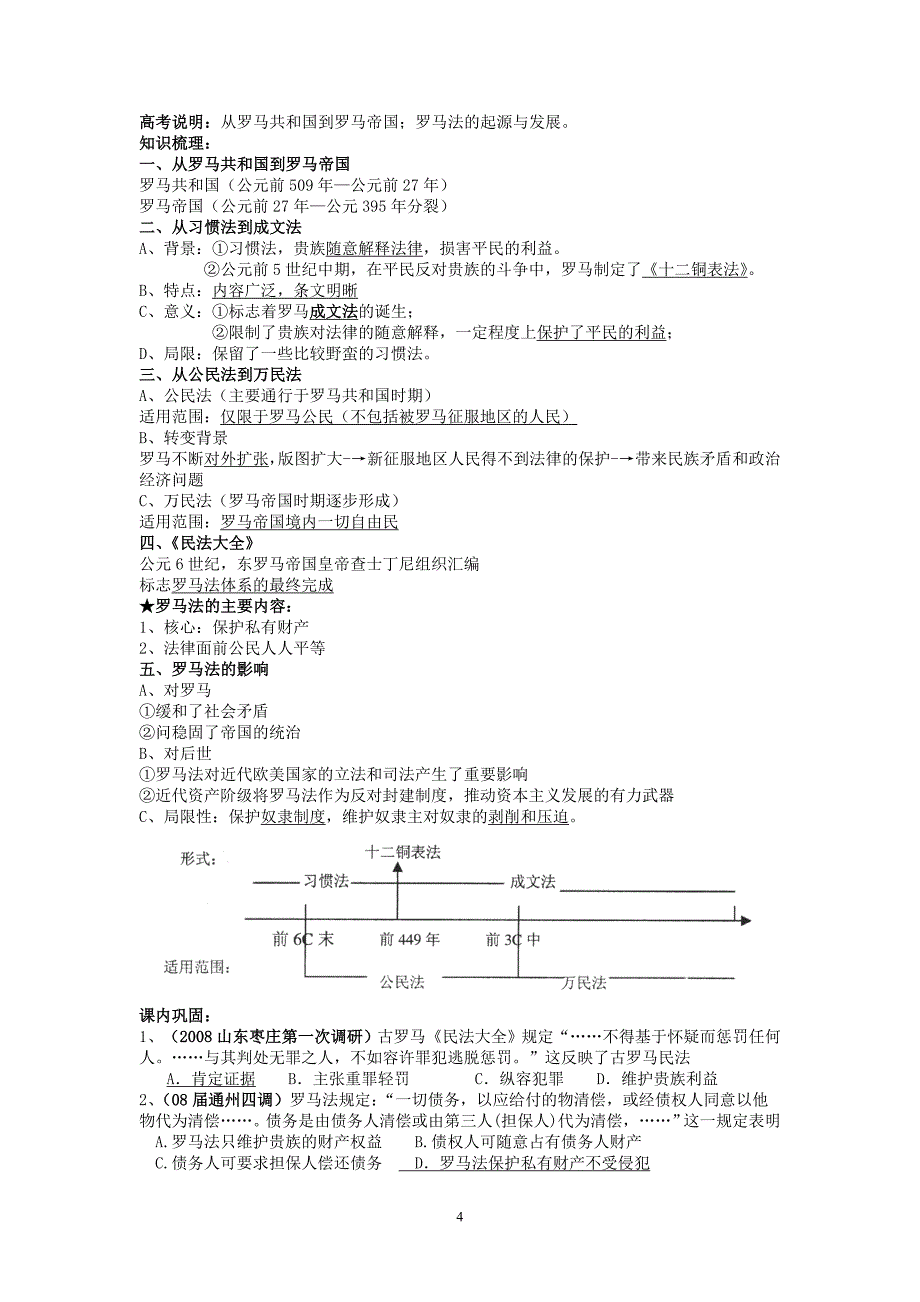 第二单元、古代希腊罗马的政治制度_第4页