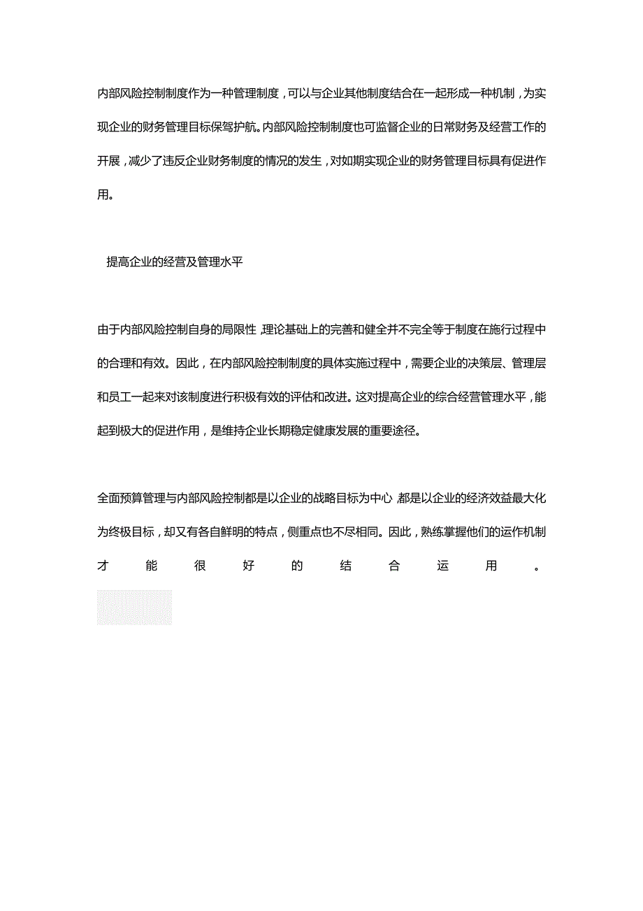 相辅相成的全面预算管理与内部风险控制_第3页