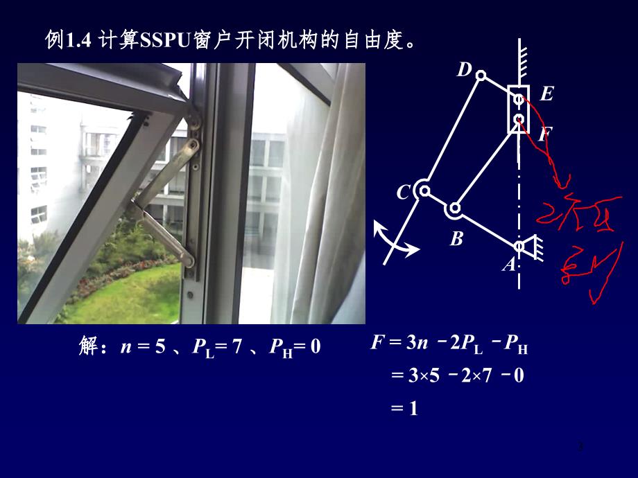 自由度计算例题PPT演示课件_第3页