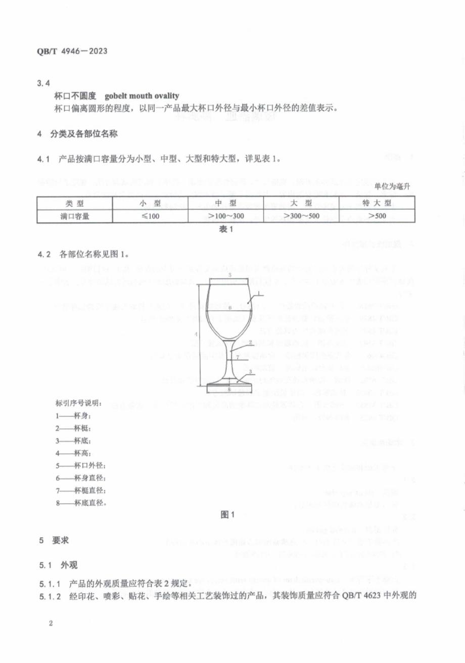 QB_T 4946-2023 玻璃器皿 高脚杯.docx_第4页