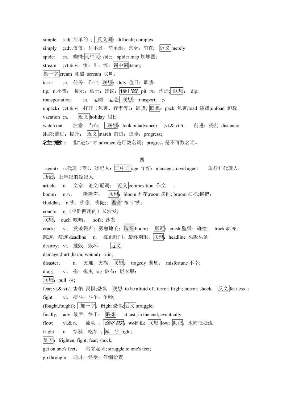 2014内蒙古高考英语高频考点 .doc_第5页