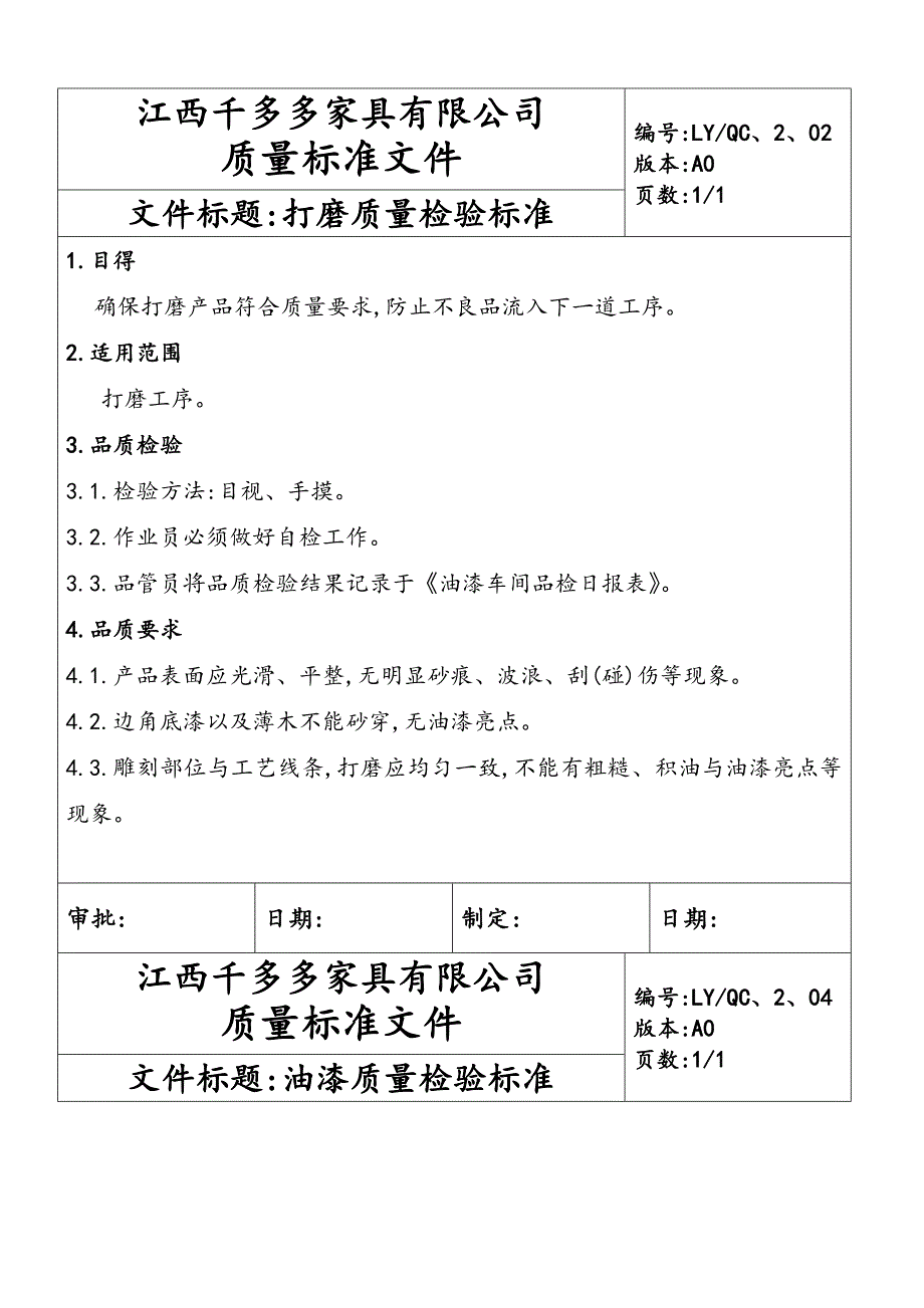 家具质量检验标准_第2页