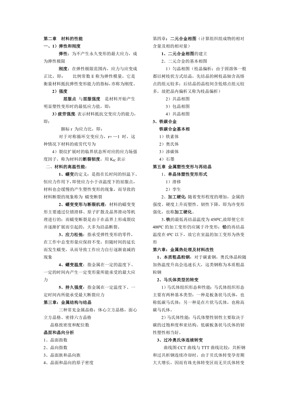 工程材料总复习知识点.doc_第1页