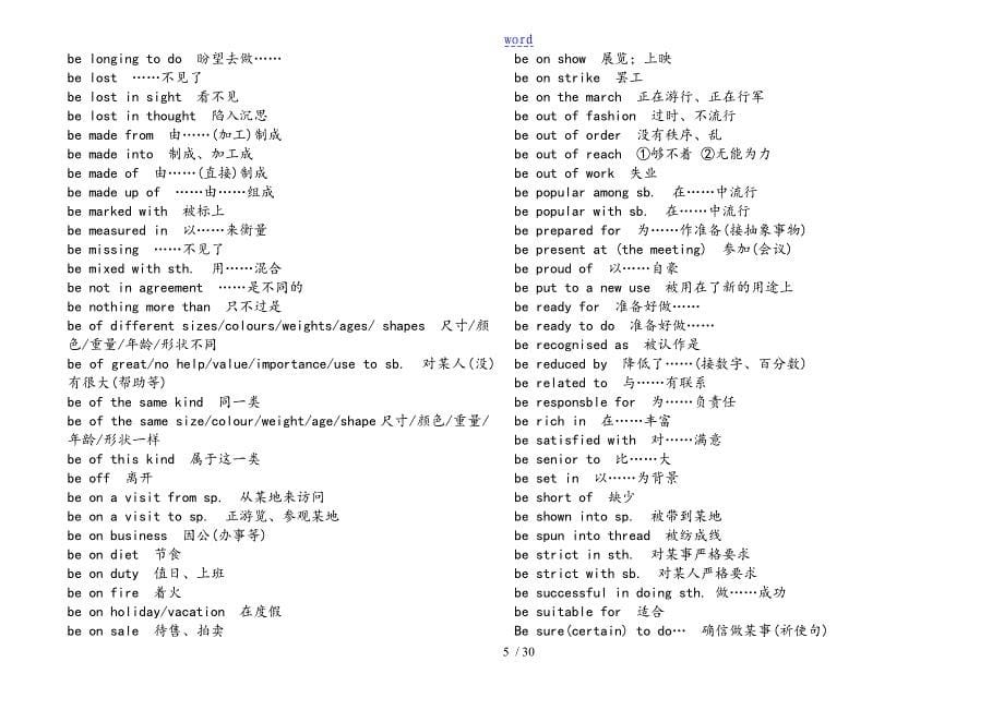 考研英语常用短语(打印版)_第5页