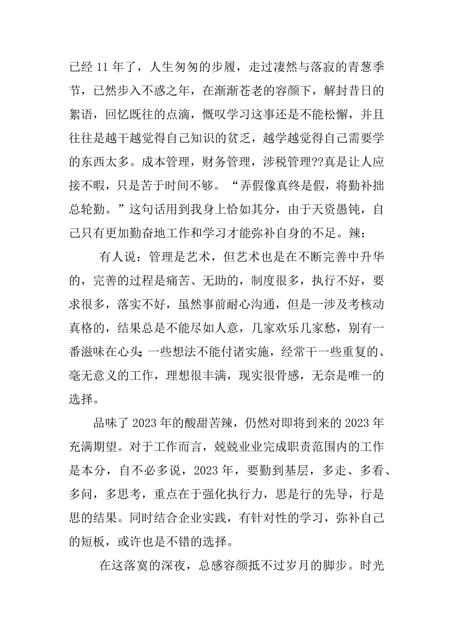 2023年财务人员个人工作总结 (4500字)_第4页