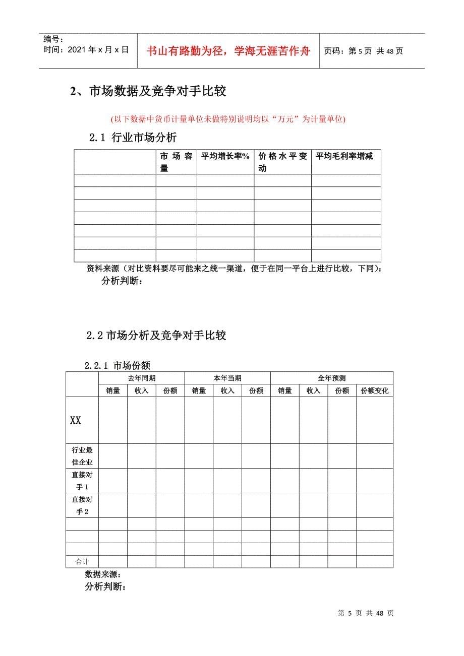 【实例】某大型高科技集团KPI指标以及中期述职模版相_第5页