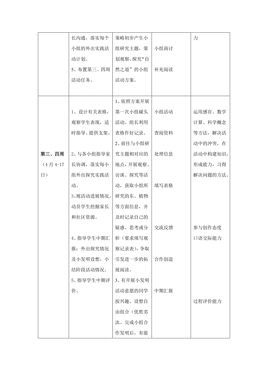 “自然之道”综合实践活动方案_第4页