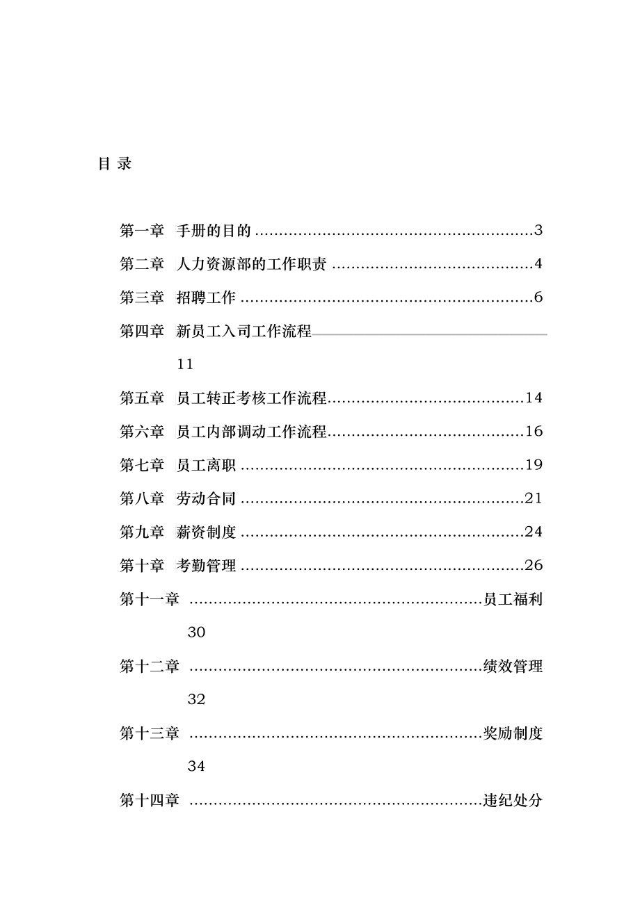 国内某企业人力资源管理手册_第2页