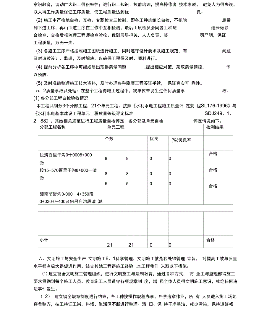 河道清淤工程施工管理工作报告_第3页