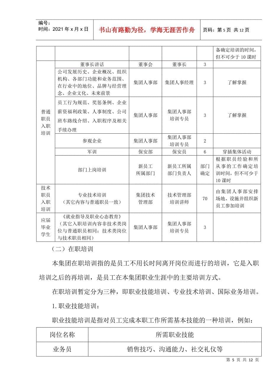 某集团企业培训体系设计方案_第5页