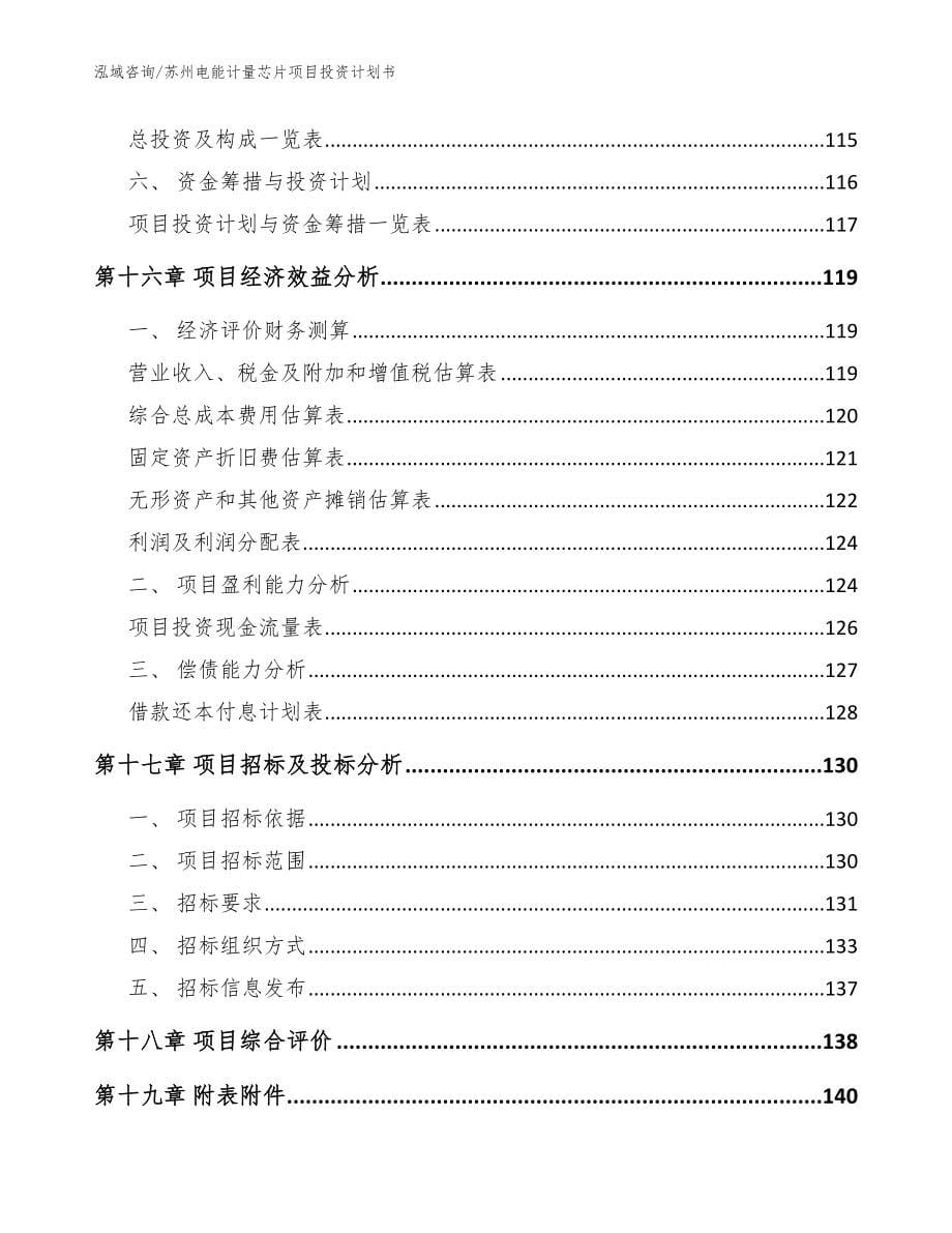 苏州电能计量芯片项目投资计划书_第5页