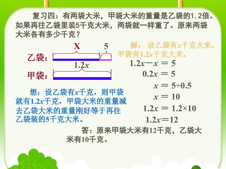 列方程解应用题复习课件4_第5页