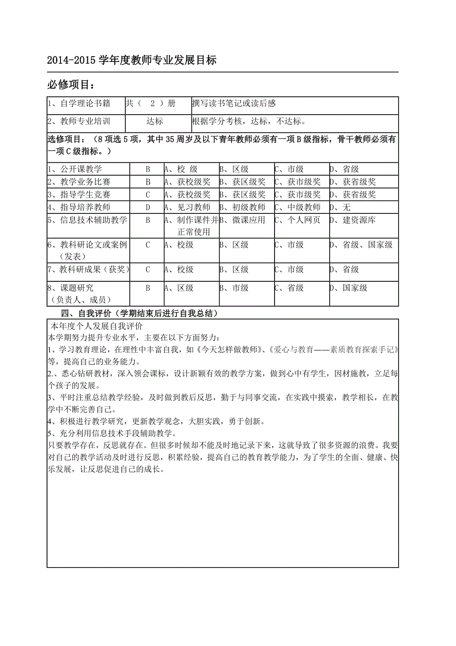 教师个人专业成长三年(2013-2016年)发展规划书_第3页