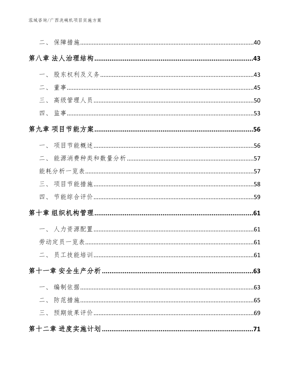 广西洗碗机项目实施方案_参考模板_第4页