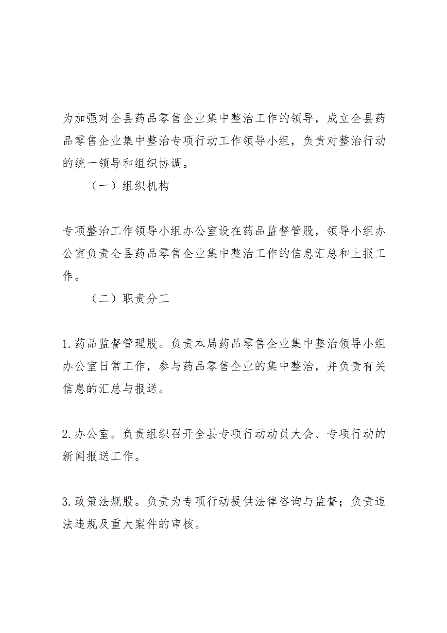 药品零售企业集中整治工作方案_第3页