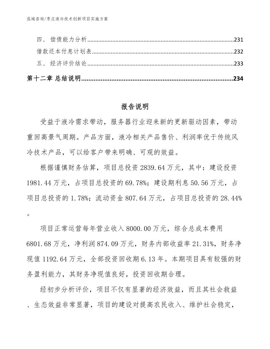 枣庄液冷技术创新项目实施方案（参考模板）_第5页