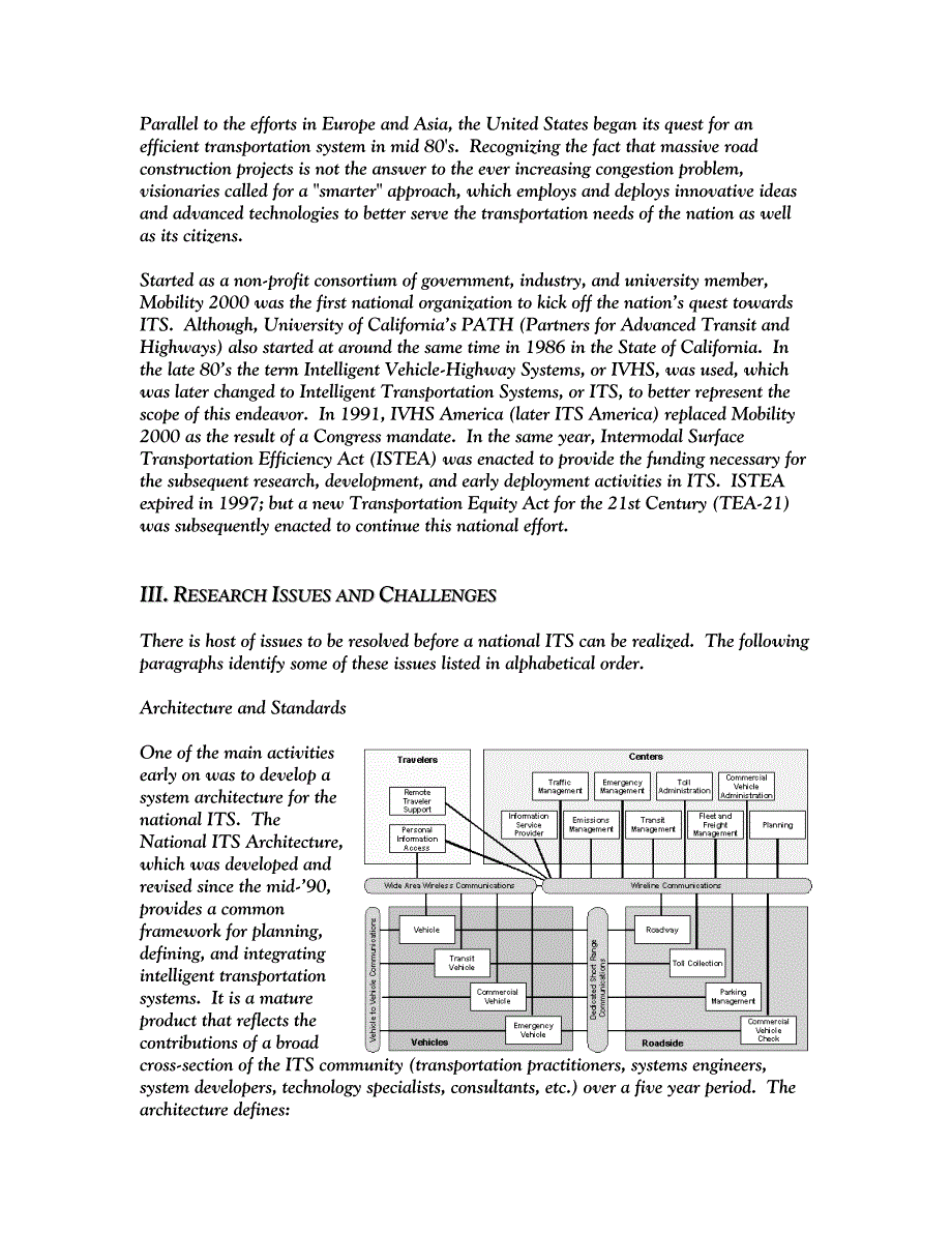 Research issues in intelligent transportation systems_第2页