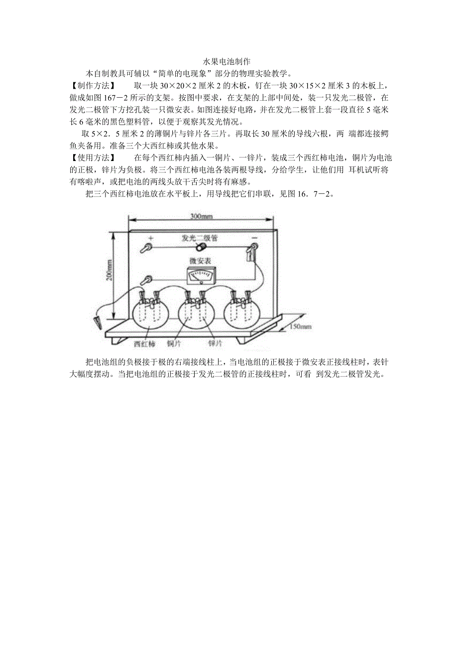 水果电池制作_第1页