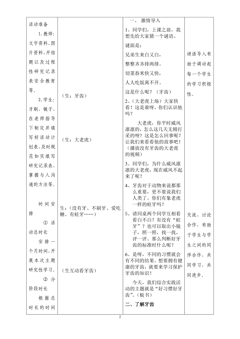 爱牙护牙备课.doc_第2页