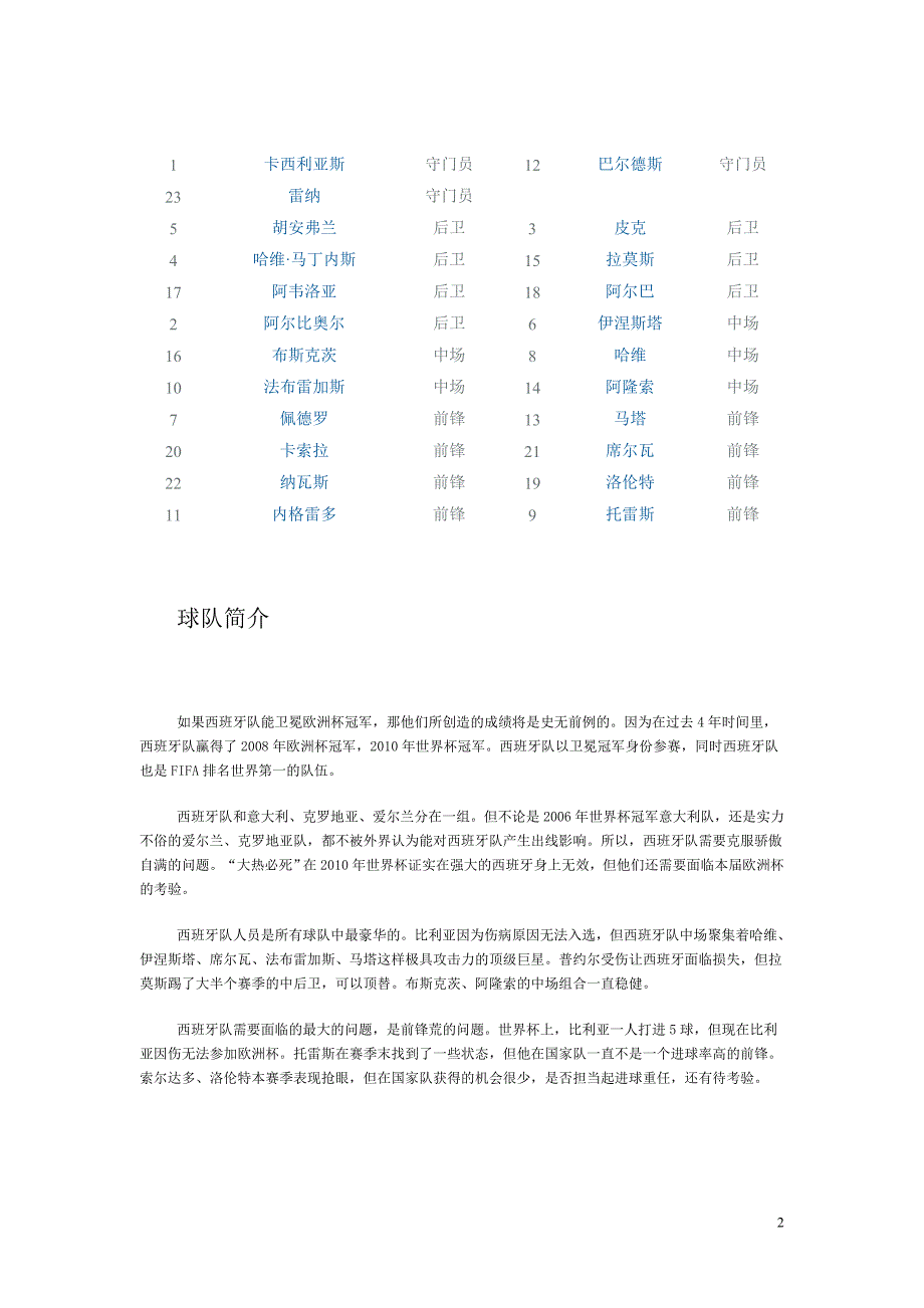 2012年欧洲杯球队球星.doc_第2页