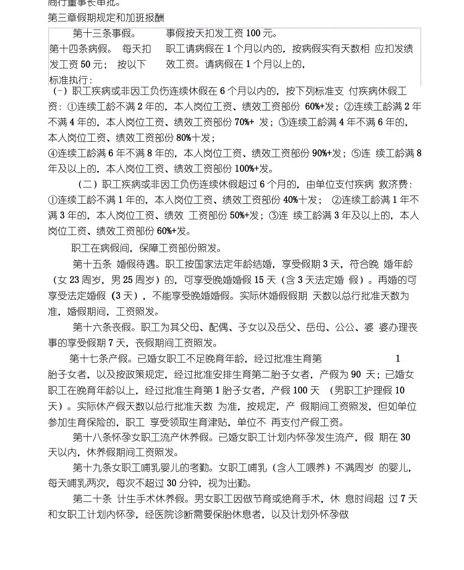 太湖农商行职工出勤考勤管理制度1_第2页