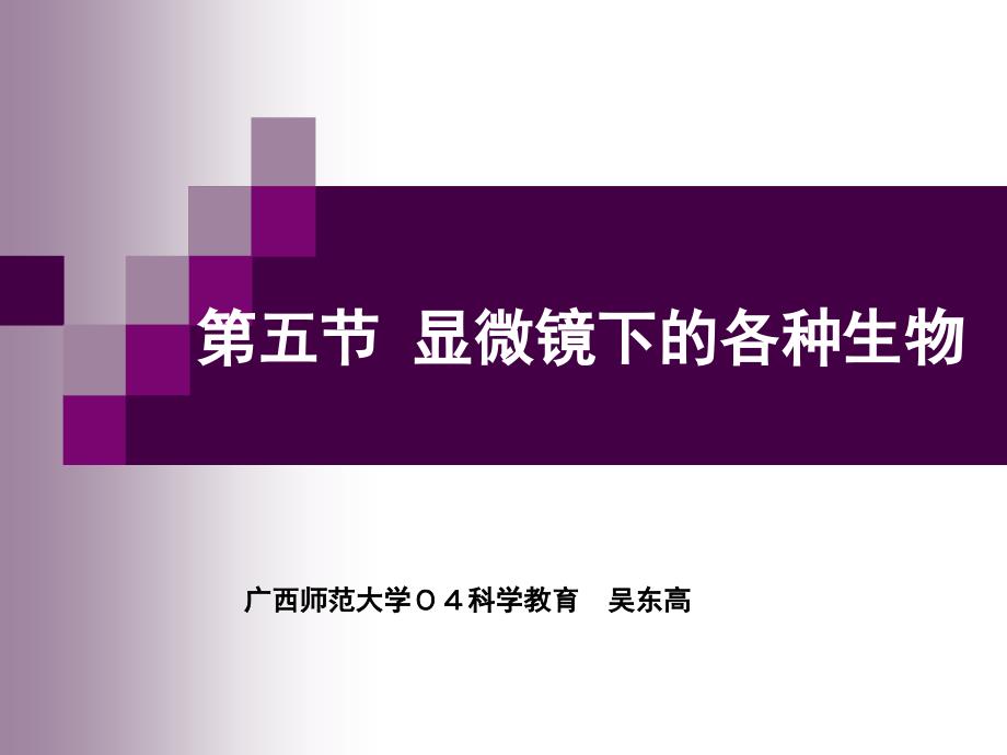 课件第五部分显微镜下的各种生物_第1页