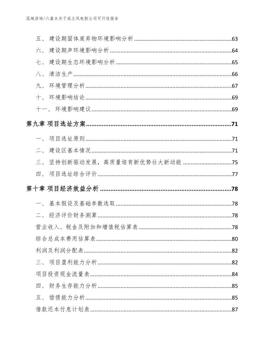 六盘水关于成立风电胶公司可行性报告（范文）_第5页