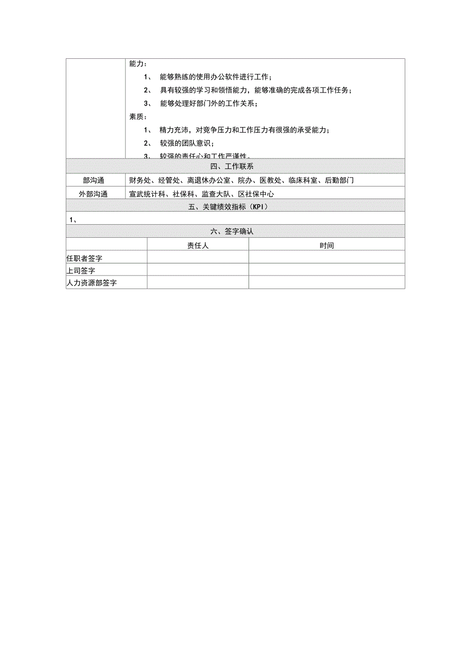 公司典型职位说明书范本_第3页