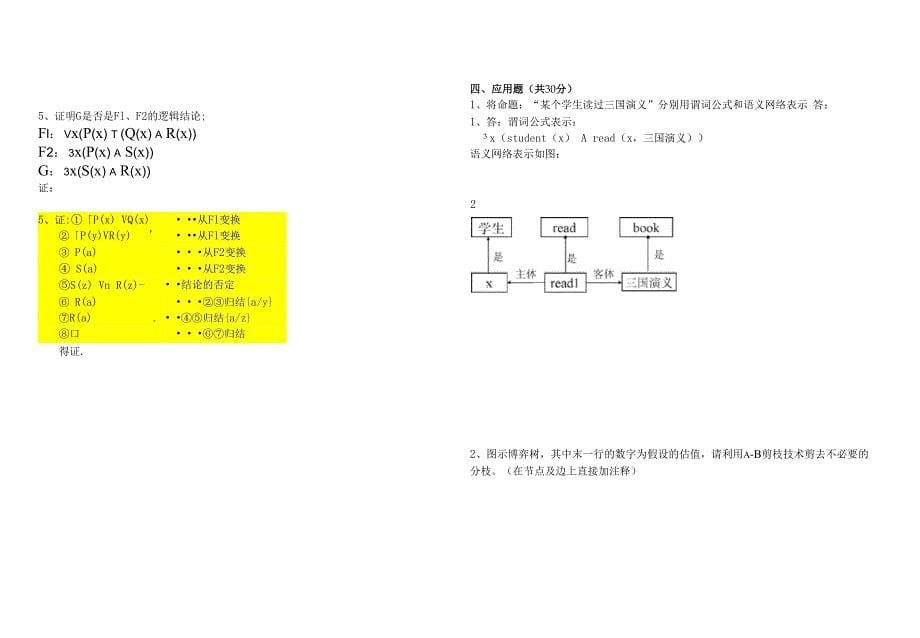 人工智能导论试卷_第5页