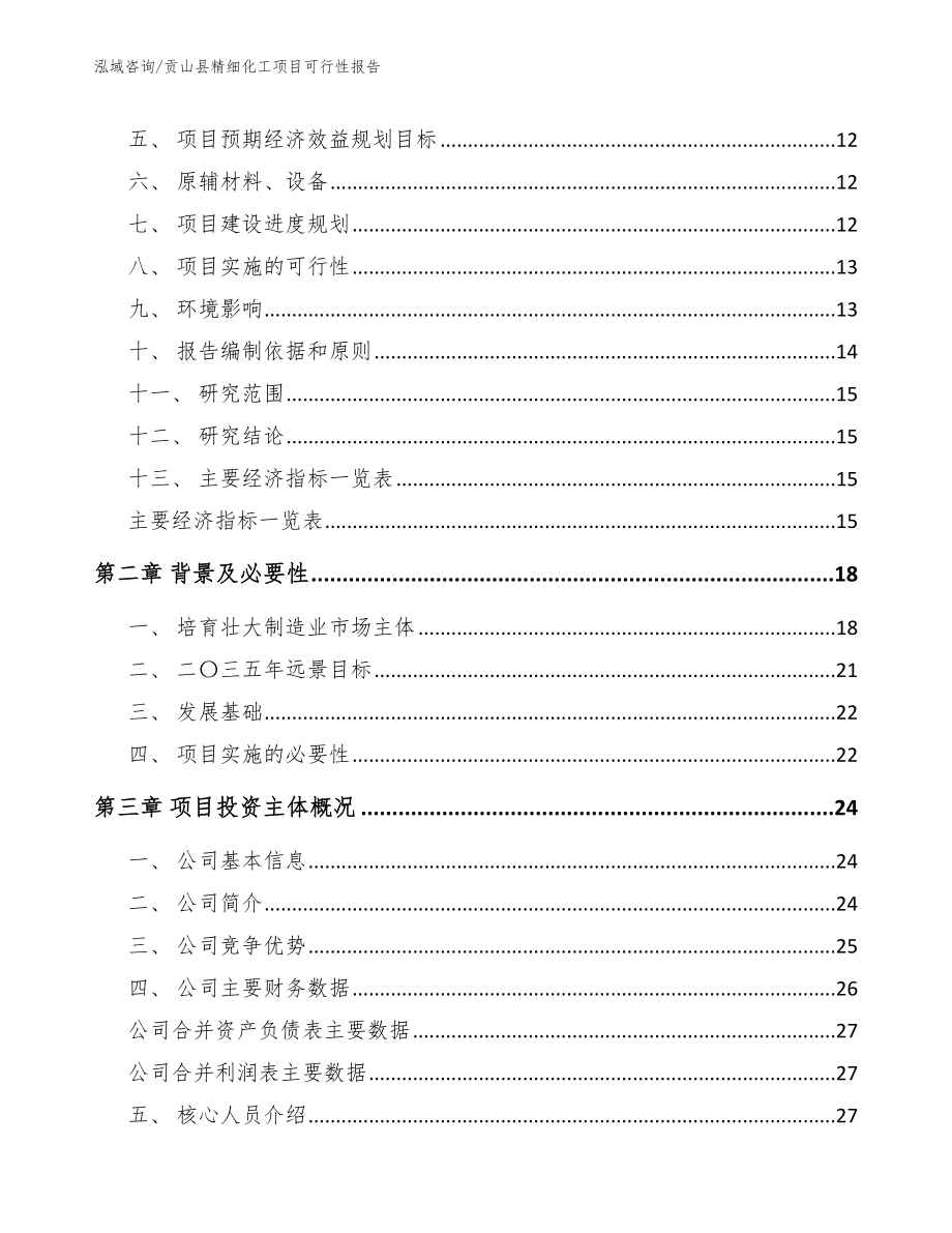 贡山县精细化工项目可行性报告_第3页