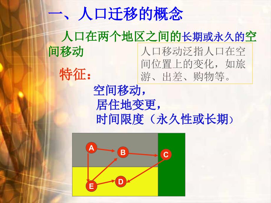 人口迁移的概念人口在两个地区之间的长期或永久的空间移动特征_第2页