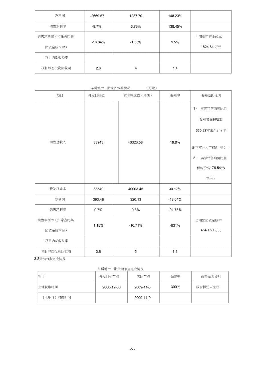 大型房地产开发项目后评估报告全方位评估_第5页