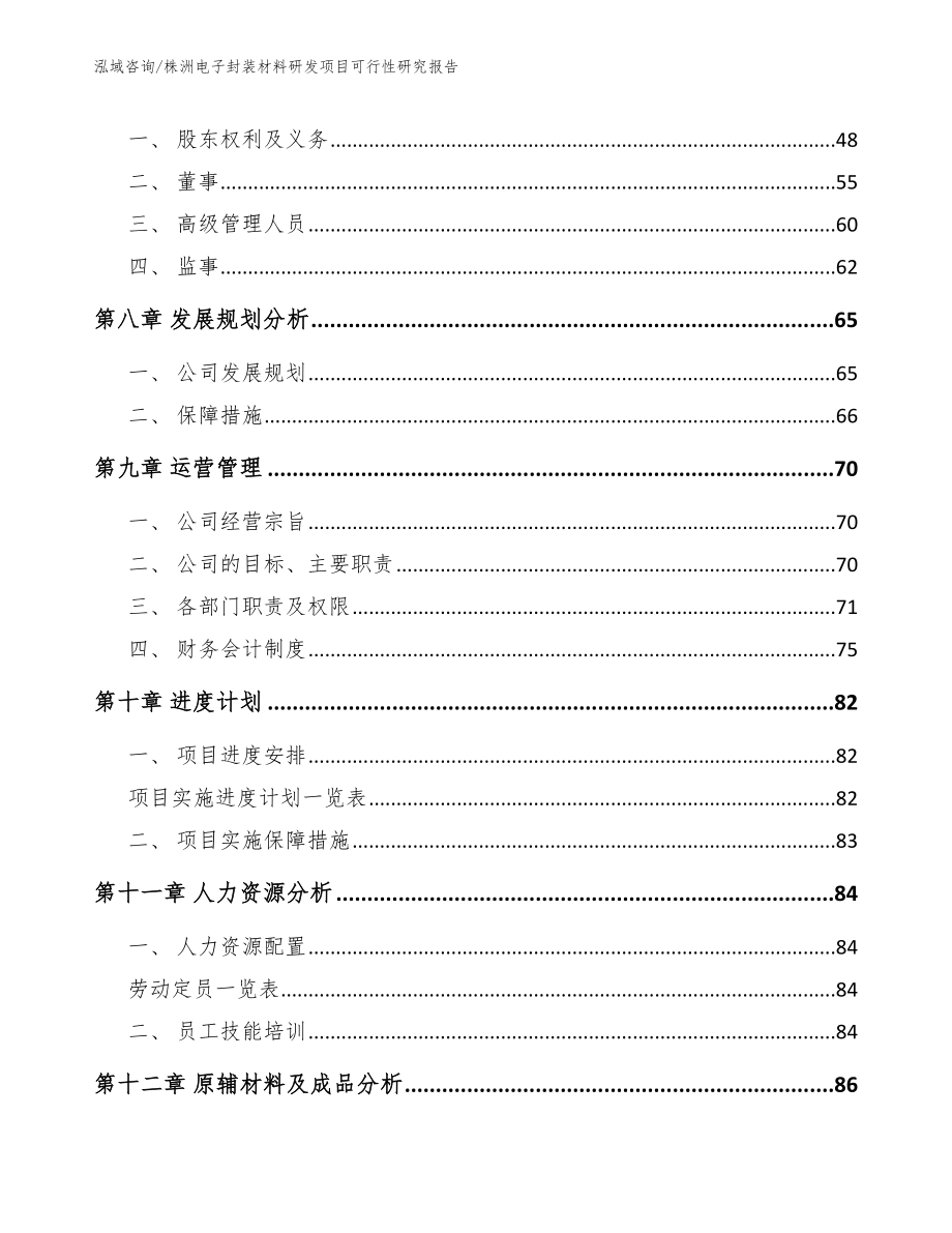 株洲电子封装材料研发项目可行性研究报告（模板）_第4页