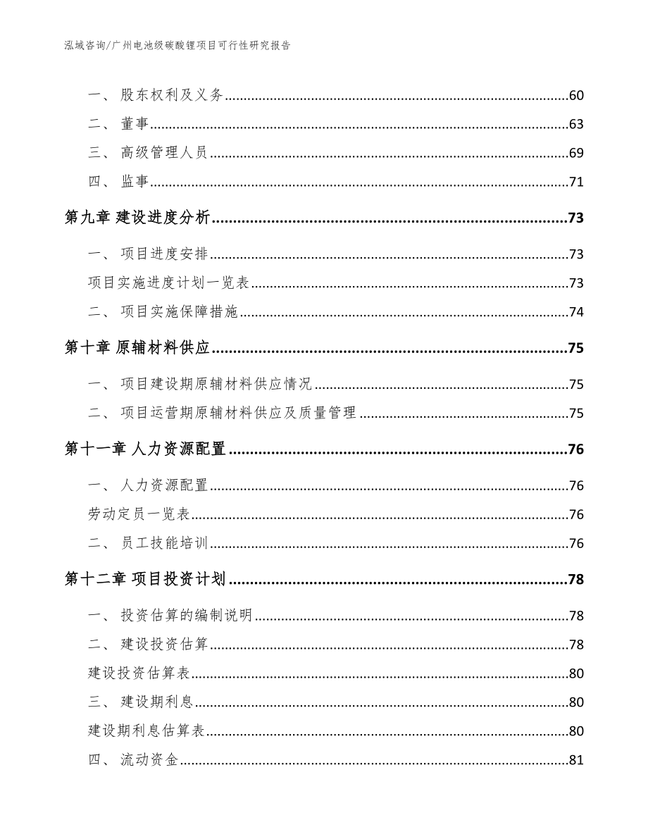 广州电池级碳酸锂项目可行性研究报告_第3页