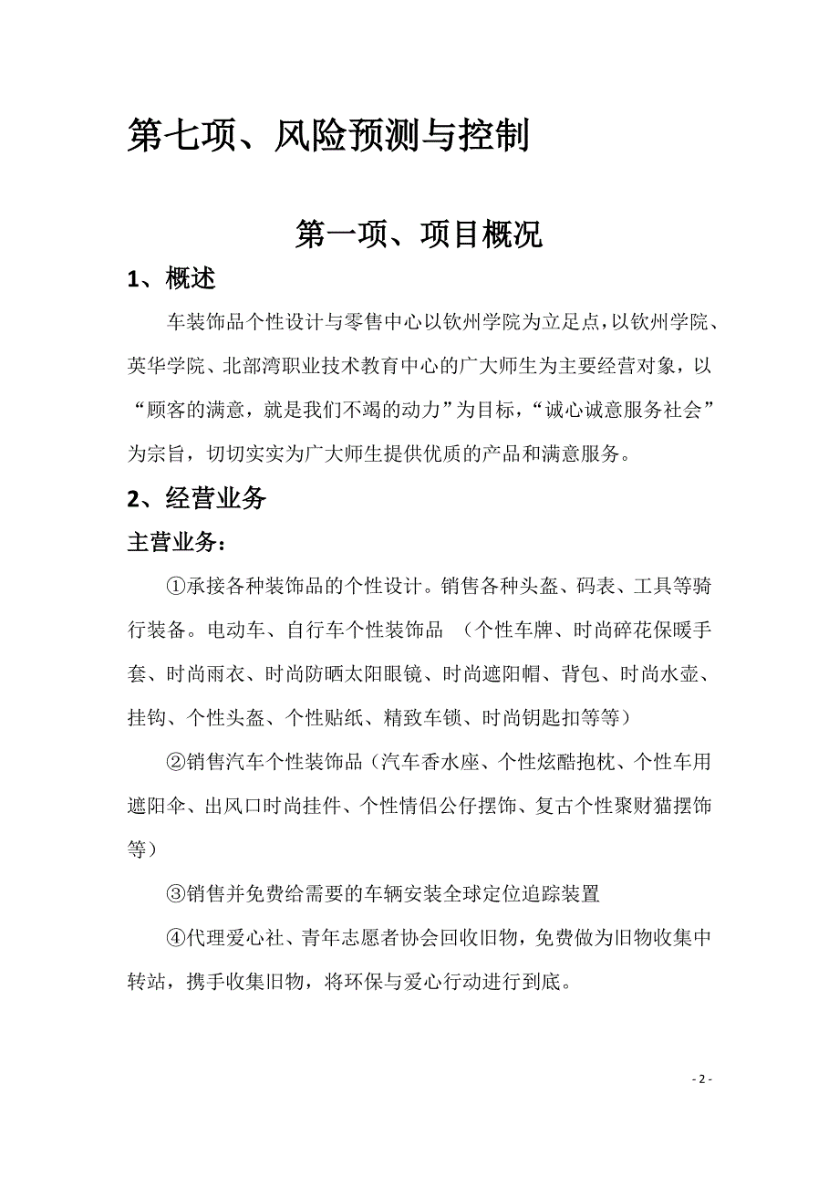 车装饰品个性设计与零售中心项目创业计划书_第3页