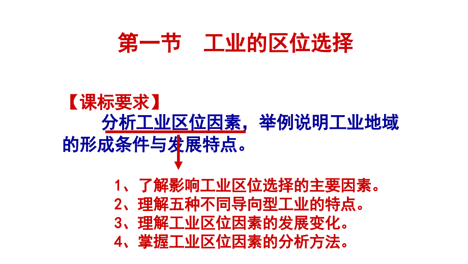 工业区位因素ppt课件_第1页