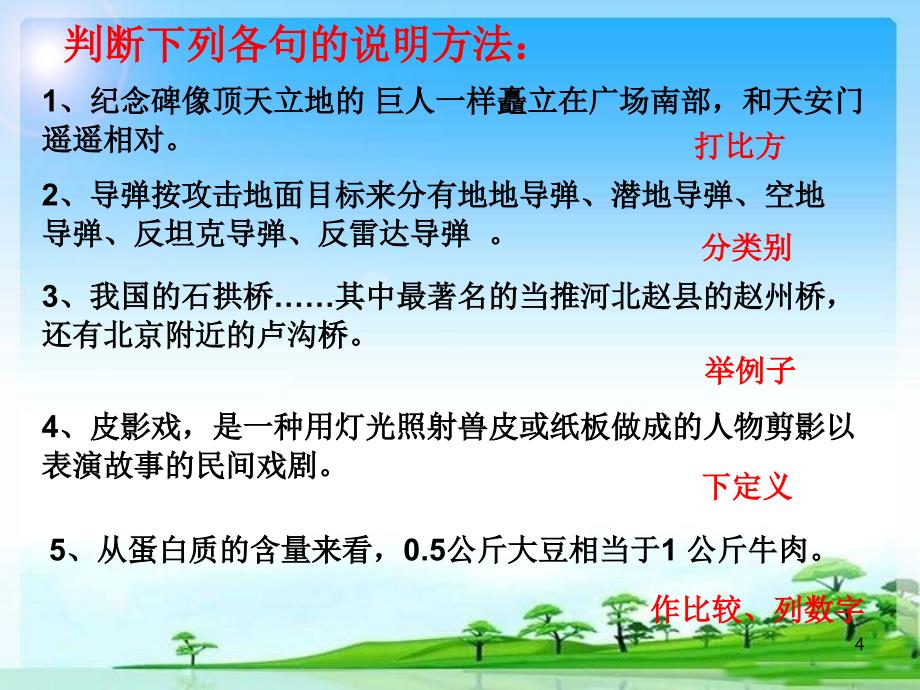 中考说明文复习之说明方法的作用PPT优秀课件_第4页