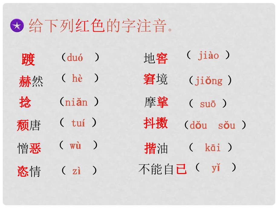 江苏省扬中市兴隆中学七年级语文上册 2《一面》课件 苏教版_第4页