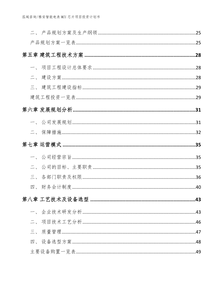 雅安智能电表MCU芯片项目投资计划书模板参考_第3页