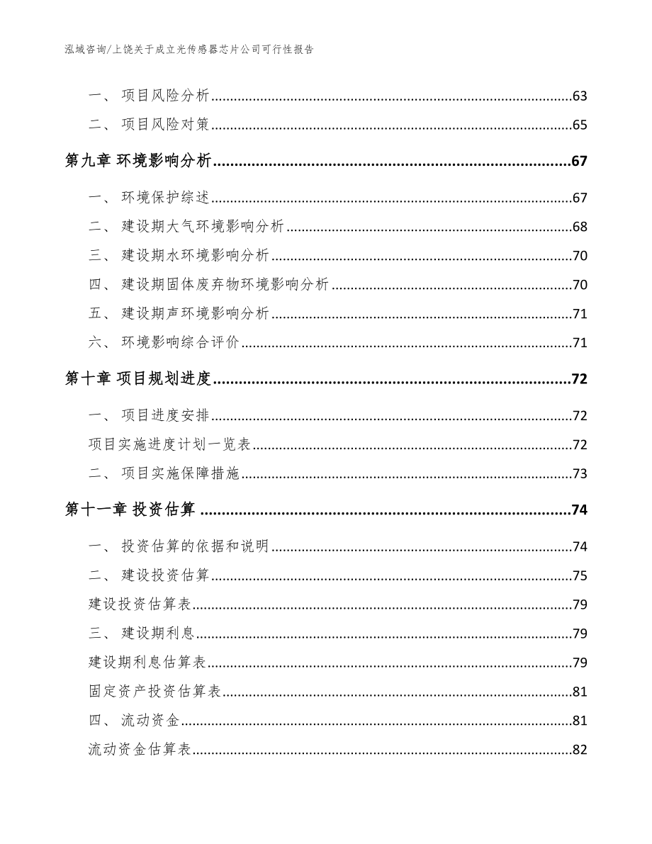 上饶关于成立光传感器芯片公司可行性报告（模板）_第4页