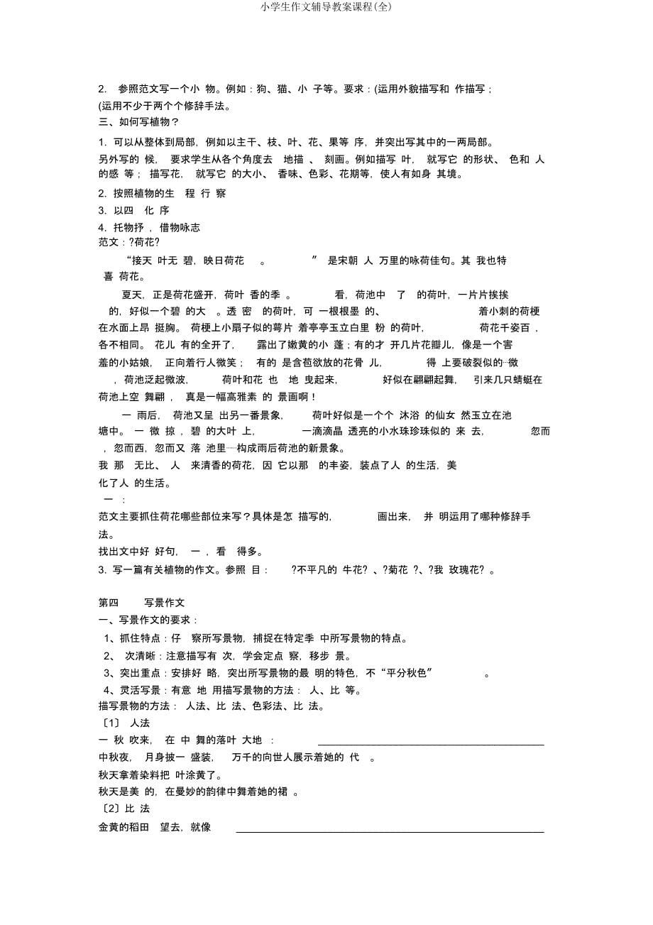 小学生作文辅导教案课程(全).docx_第5页