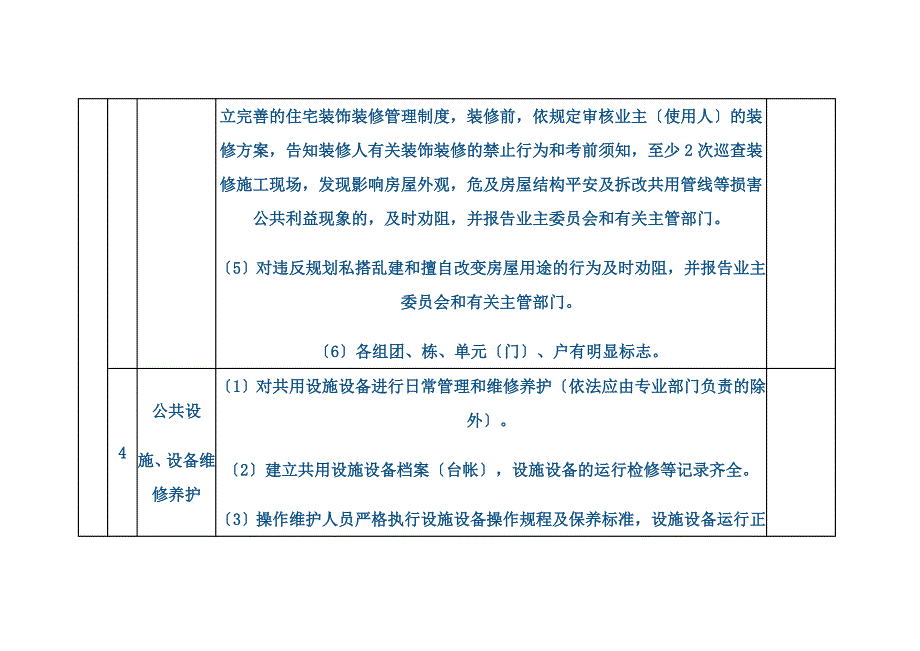 双鸭山市物业服务等级及基准价格收费标准_第4页