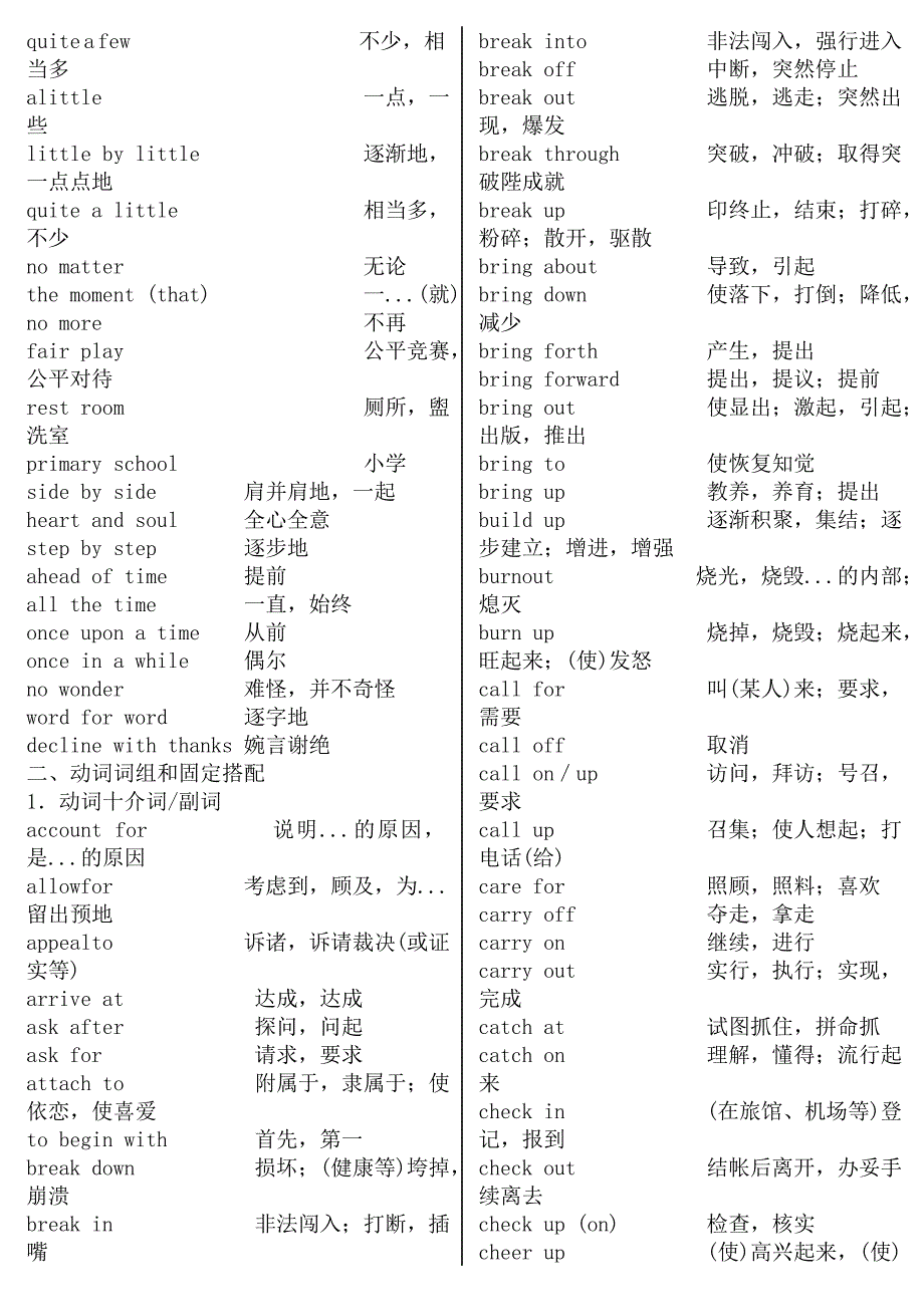 国家英语四级考试词组课件_第4页