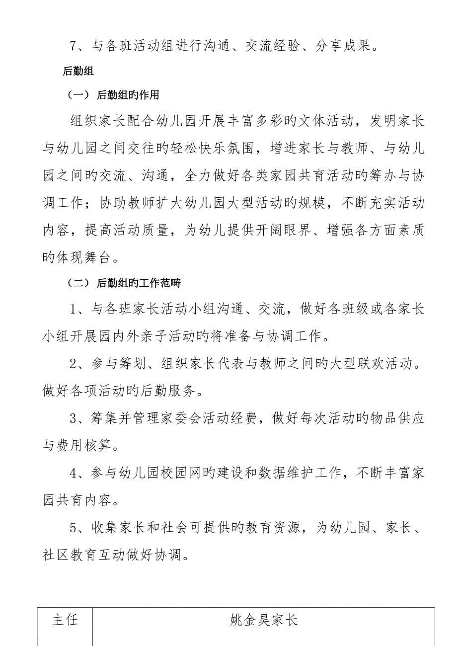 家委会组织机构及职责_第5页