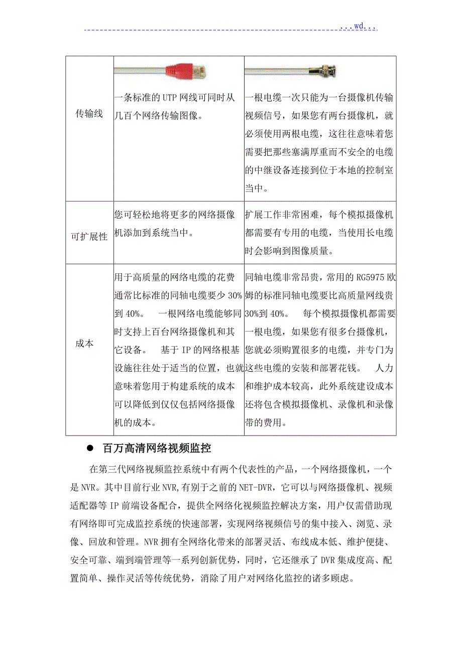 医院高清视频监控方案书改_第4页