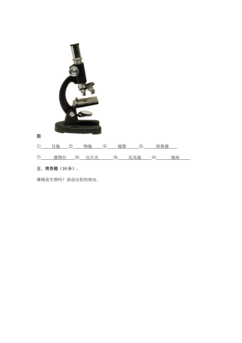 甘肃省临夏市第二中学2013-2014学年七年级生物上学期期中试题_第4页