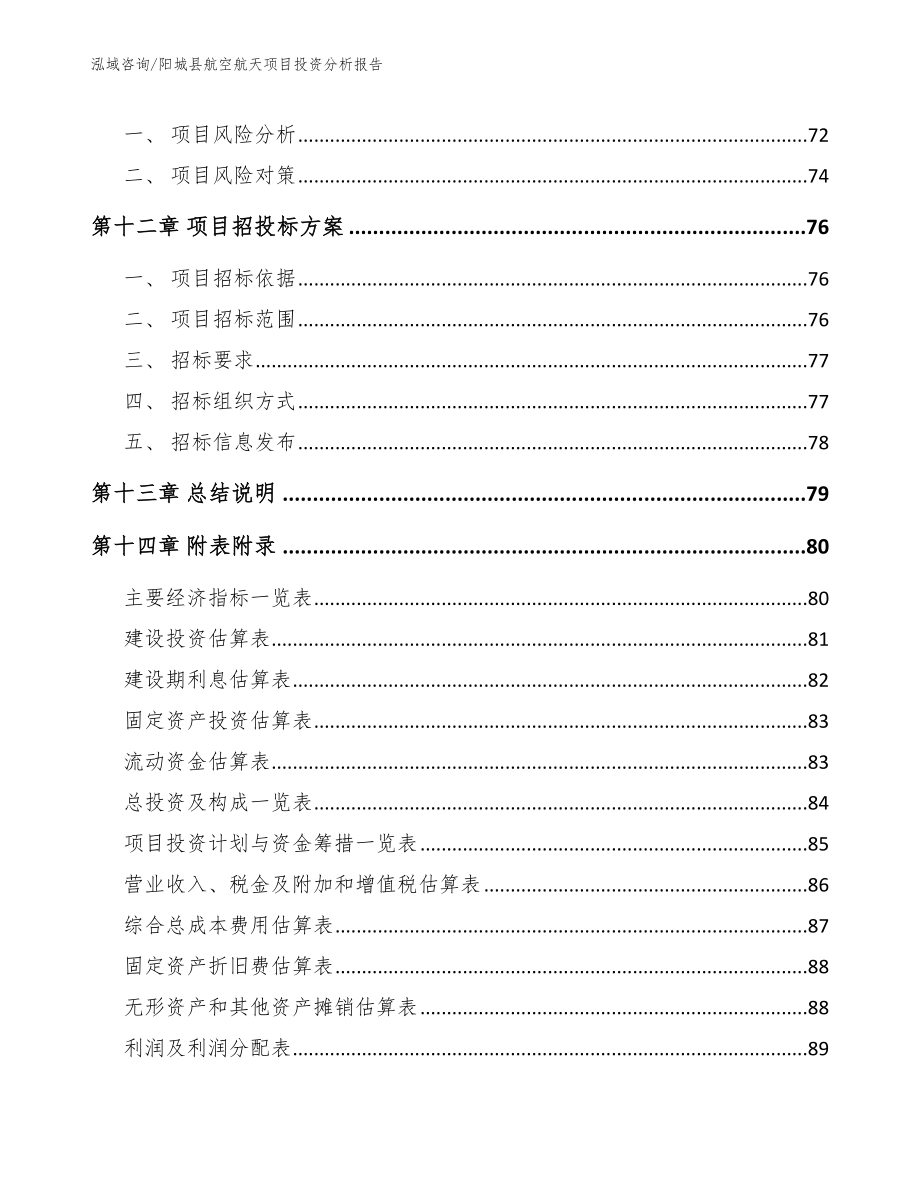 阳城县航空航天项目投资分析报告模板参考_第4页