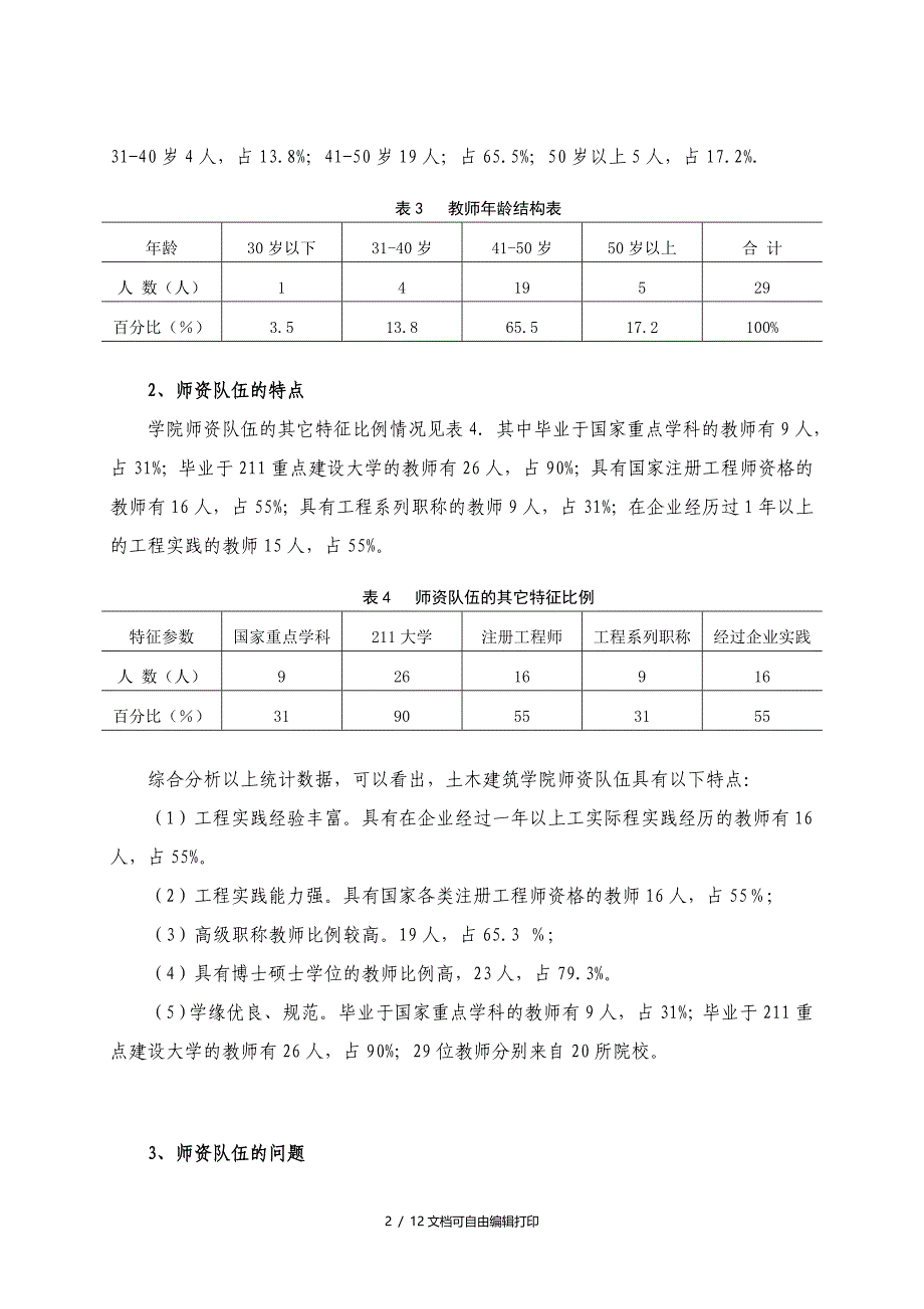 五邑大学土木建筑学院十二五师资队伍建设规划_第2页