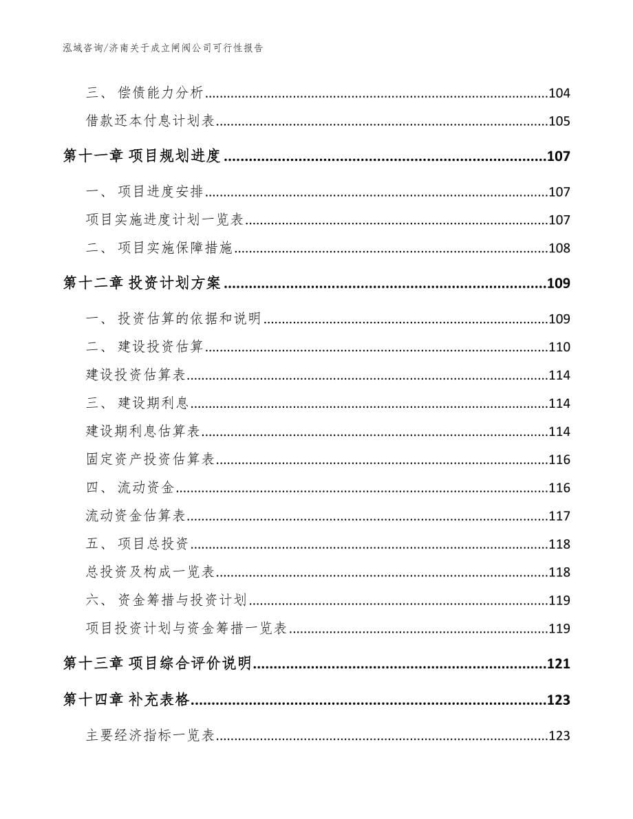 济南关于成立闸阀公司可行性报告【模板范本】_第5页