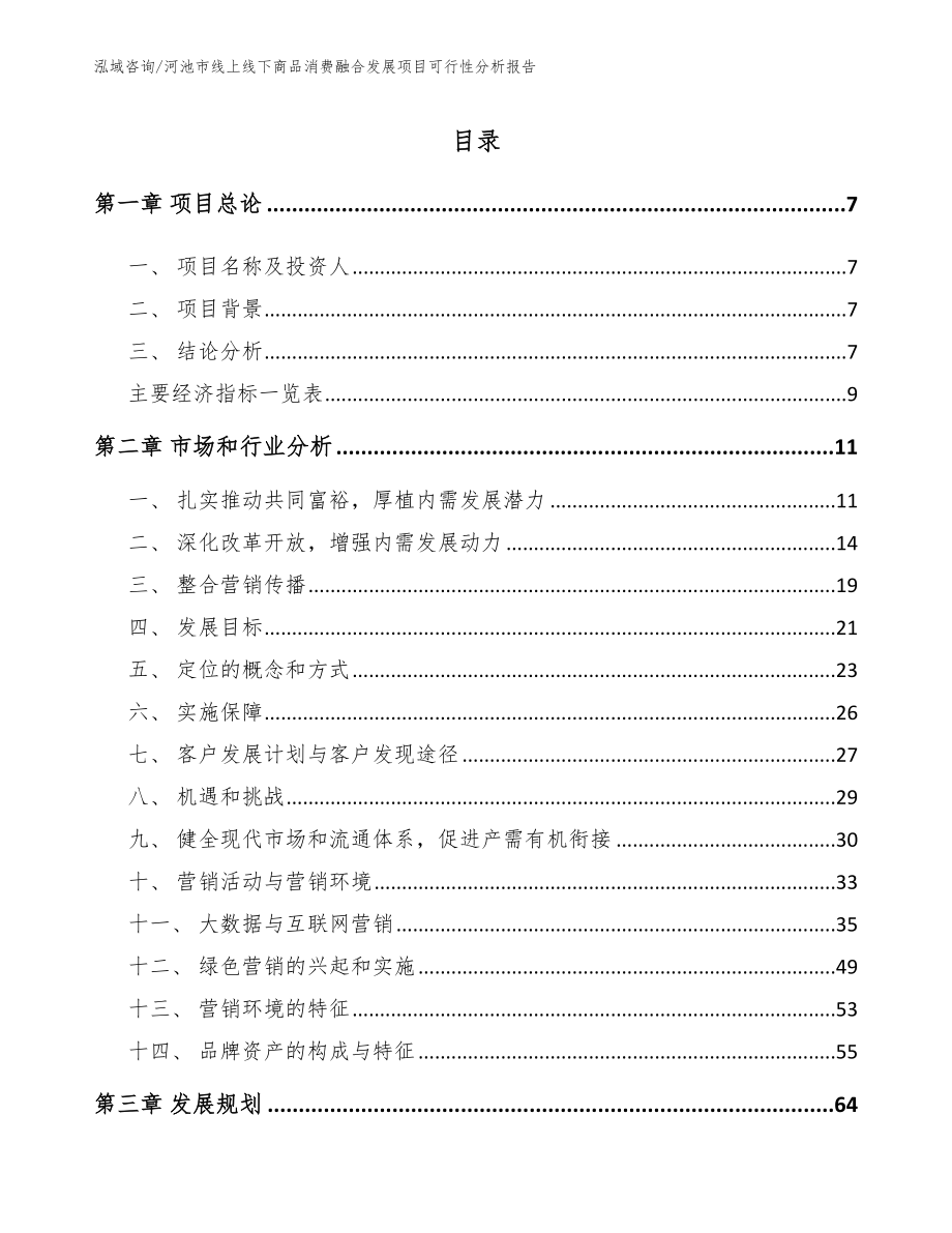 河池市线上线下商品消费融合发展项目可行性分析报告（模板范文）_第2页